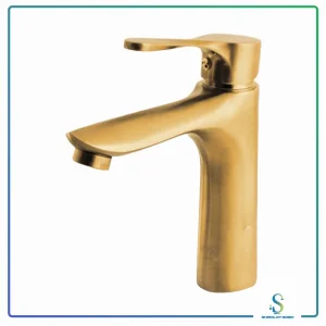 شیر روشویی مدل البرز طلایی مات