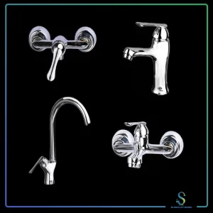 ست شیرآلات پیچک مدل یاس