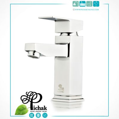 شیر روشویی مدل فلت کروم - شیرآلات سعید عرضه کننده شیرآلات پیچک و شیرآلات شیبه