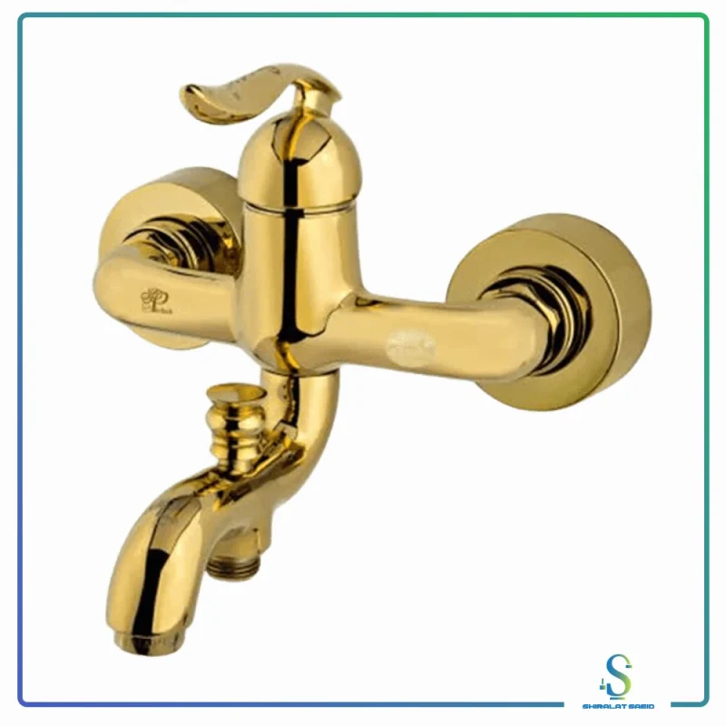 شیر دوش مدل سروینا طلایی