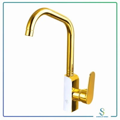 شیر ظرفشویی مدل کارو سفید طلایی